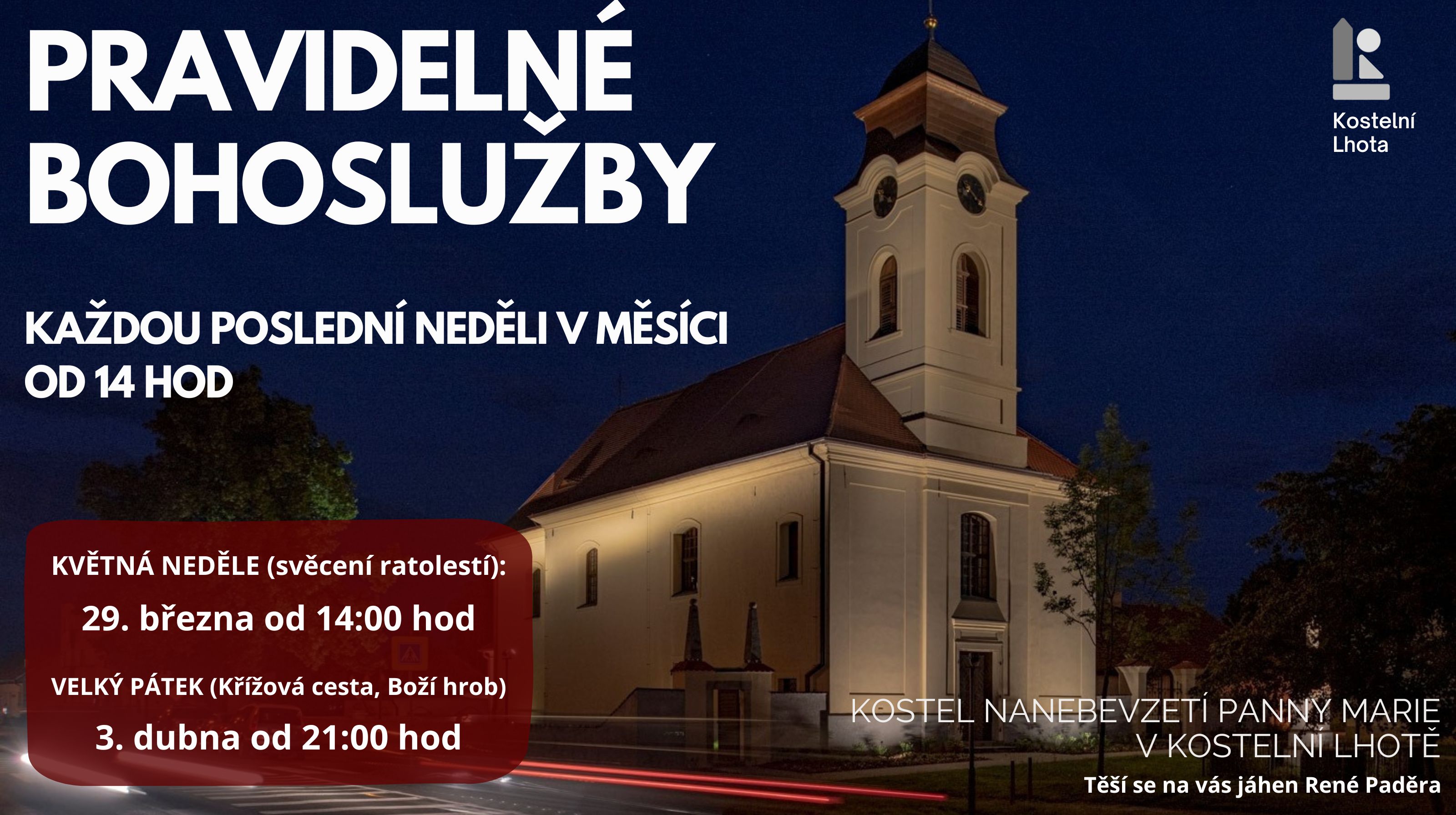 Pravidelná bohoslužba - Květná neděle