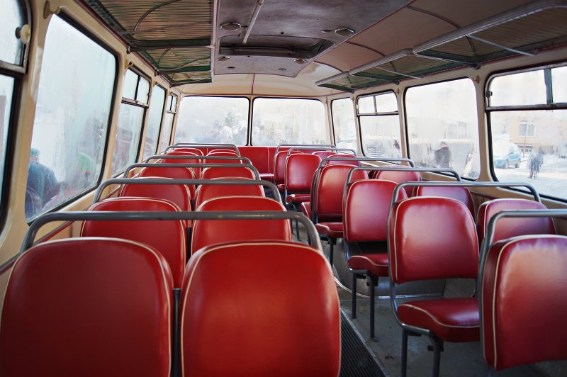 Interiér autobusu Škoda 706 RTO