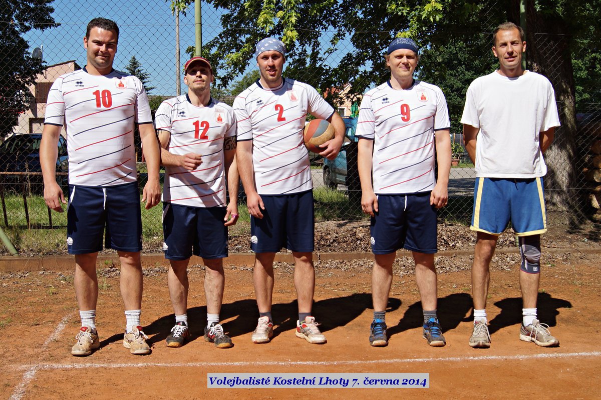 Volejbalisté Kostelní Lhoty dne 7. června 2014