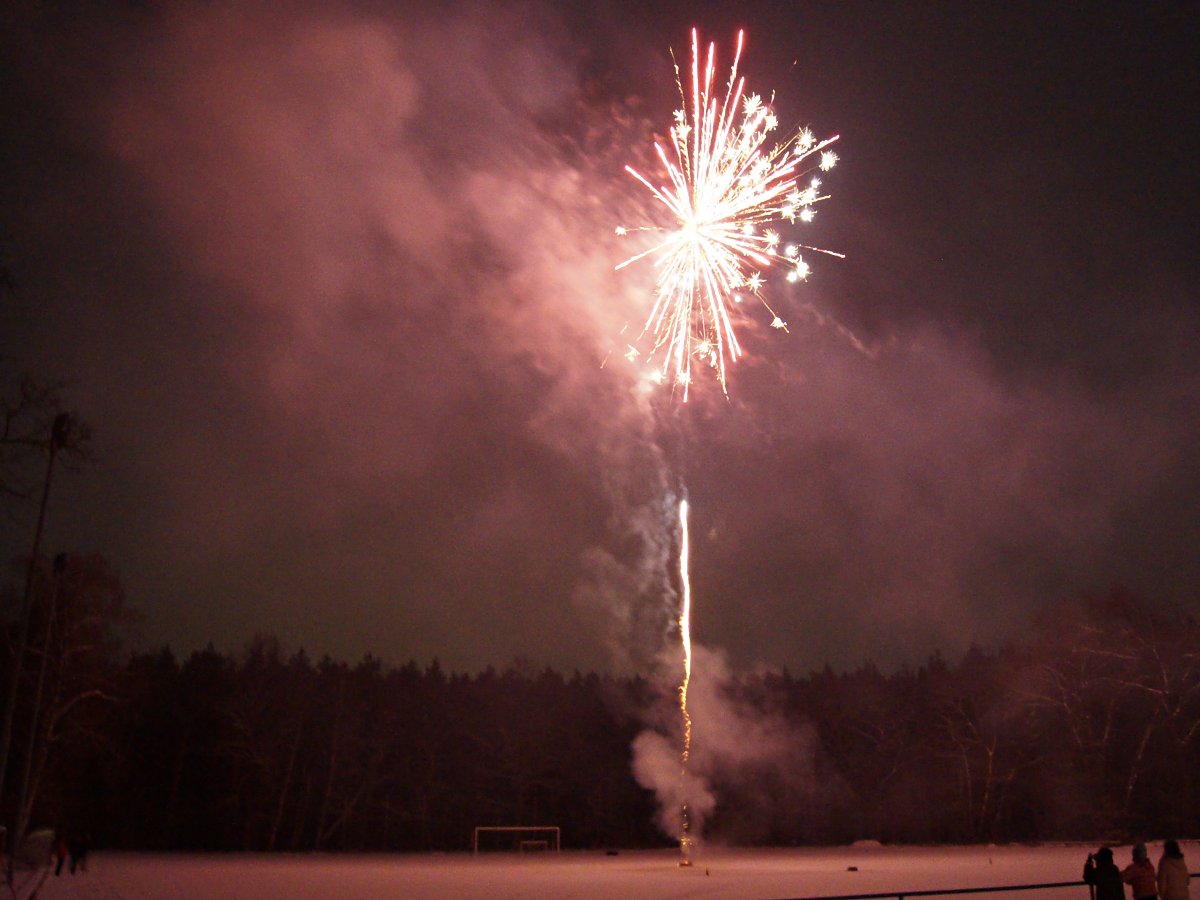 Silvestr 2014 s ohňostrojem