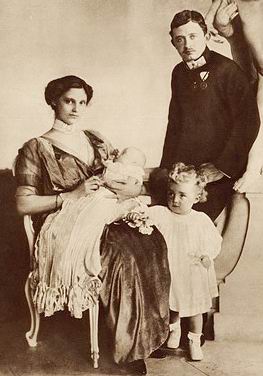 Karel I. s rodinou