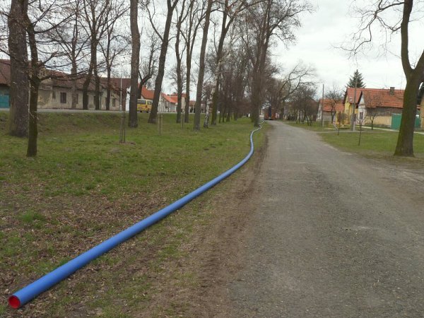 Výstavba vodovodu 18.3.2009
