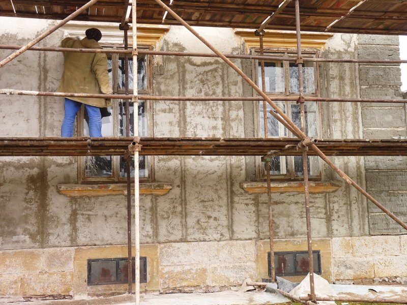 Oprava bývalé fary dne 10. a 22. 11. 2010