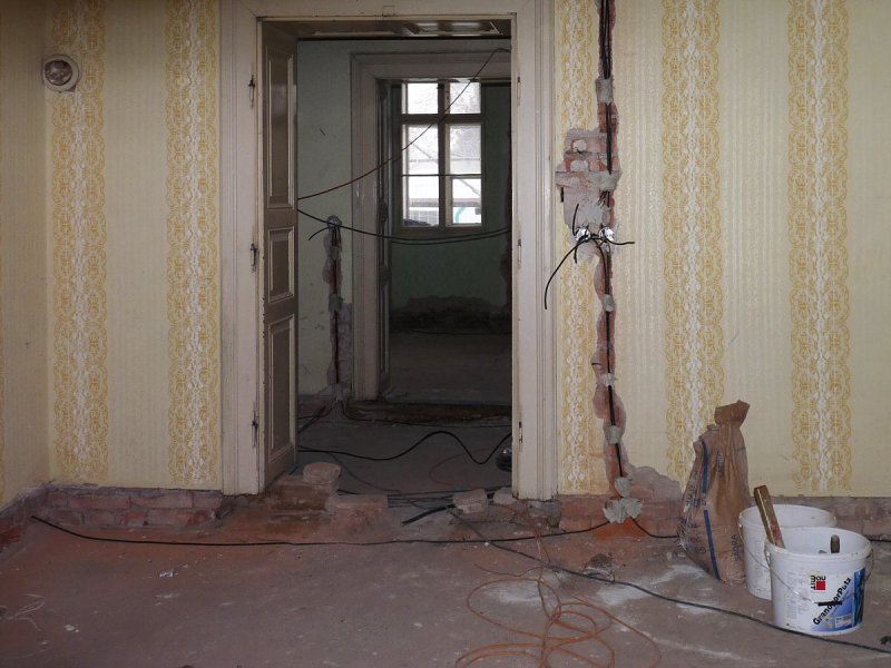 Oprava bývalé fary dne 10. a 22. 11. 2010