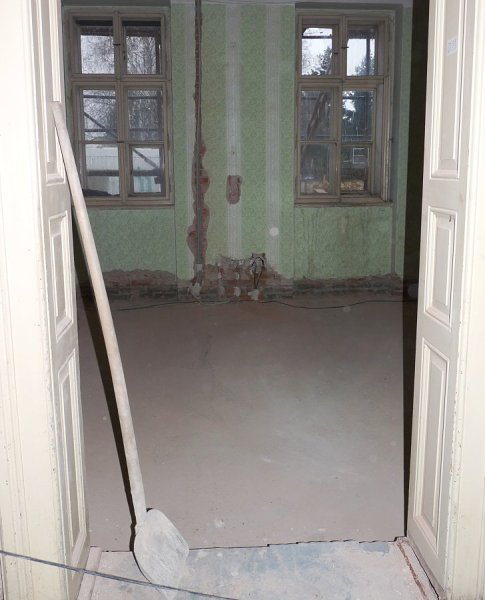 Oprava bývalé fary dne 10. a 22. 11. 2010