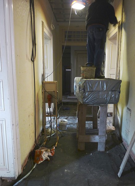 Oprava bývalé fary dne 25. a 30. 11. 2010