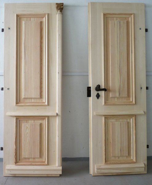 Rekonstrukce dvěří bývalé fary dne 15. 12. 2010