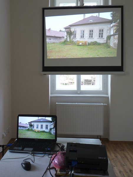 Otevření nové budovy OÚ Kostelní Lhota v opravené bývalé faře dne 18.6.2011